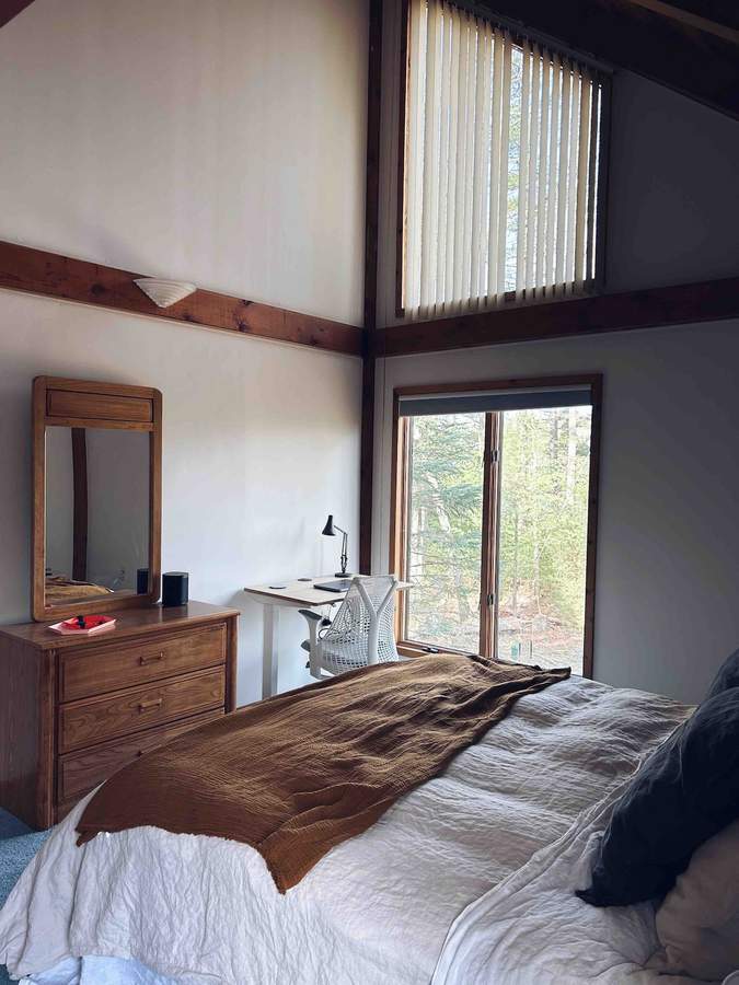 Upstairs bedroom at Lofty Cabin