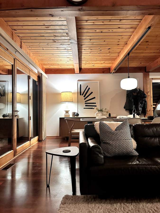 Chef’s kitchen stocked with quality cookware at Lofty Cabin